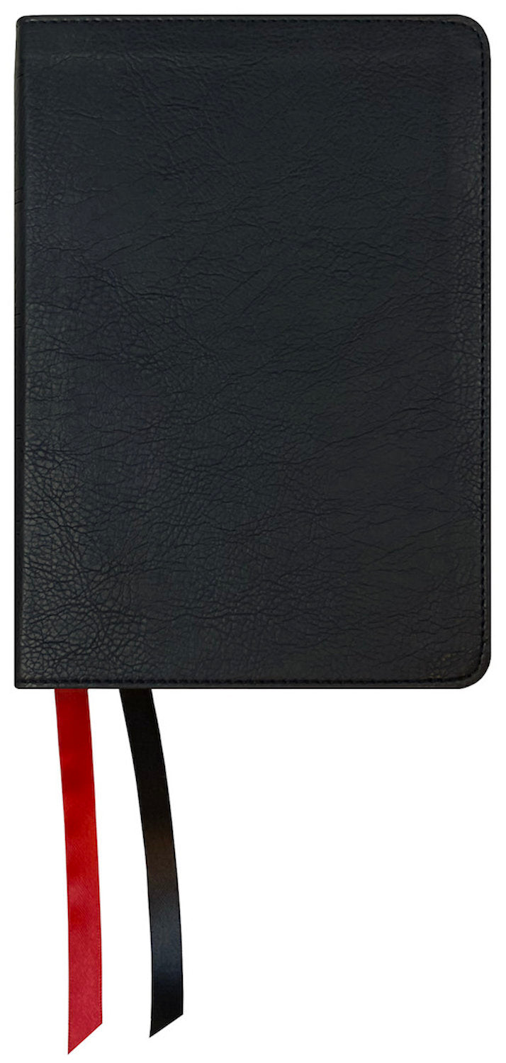 NASB 1995 Large Print Compact Bible, black leathertex cover with ribbon markers