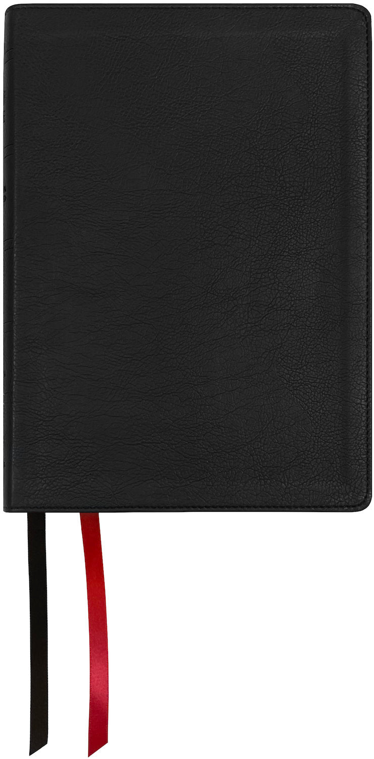 NASB 2020 Large Print Personal Size Bible, black leathertex cover with ribbon markers