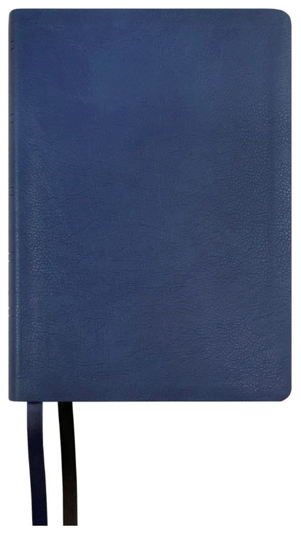 NASB 2020 Reference Bible, blue leathertex cover with ribbon markers