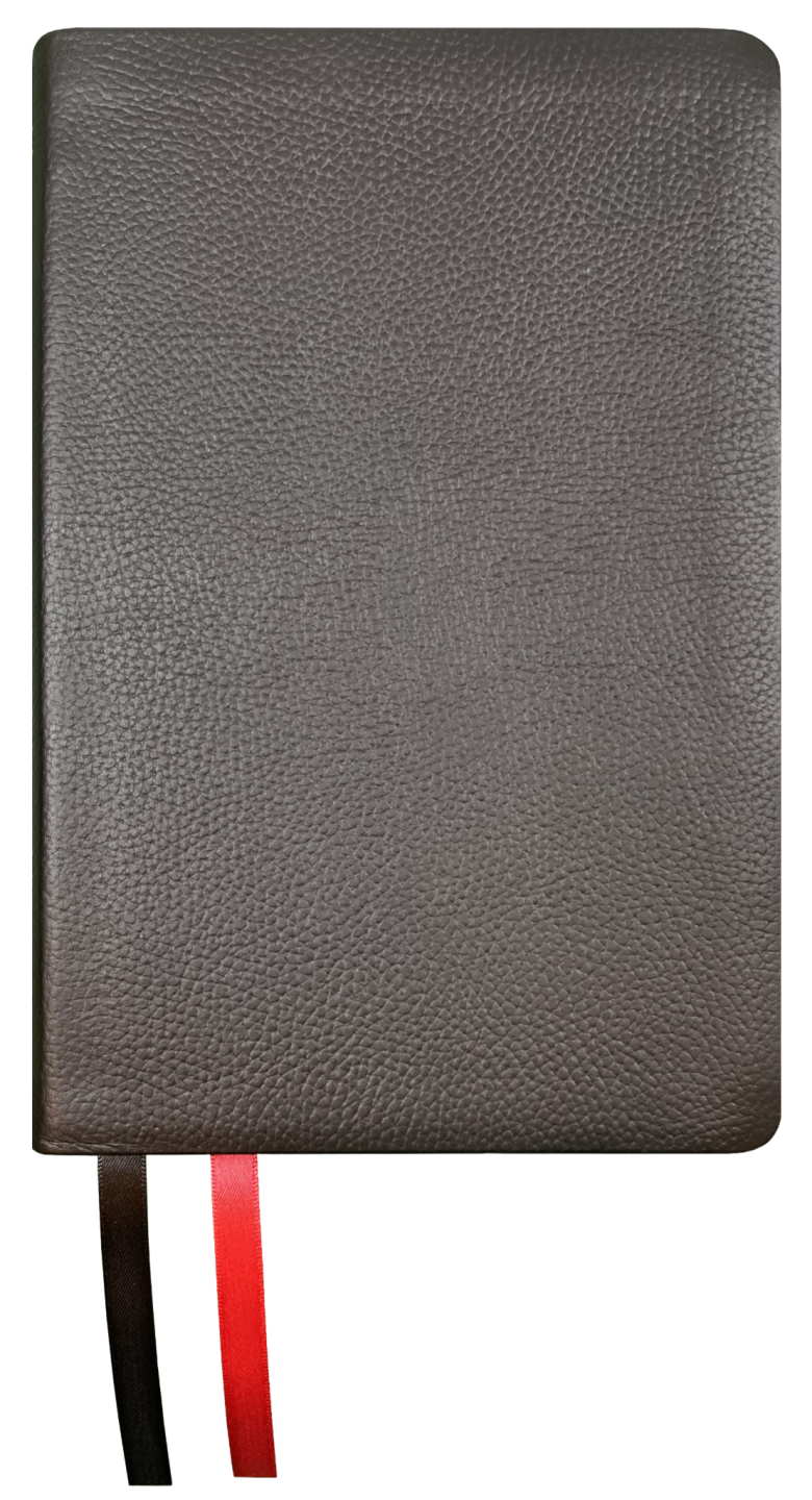 NASB 2020 Reference Bible, black genuine cowhide leather cover with ribbon markers
