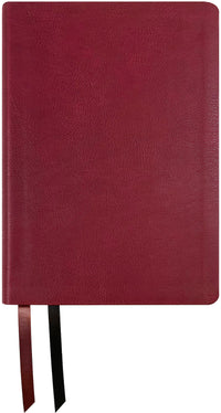 NASB 2020 Wide Margin Reference Bible, burgundy leathertex cover with ribbon markers