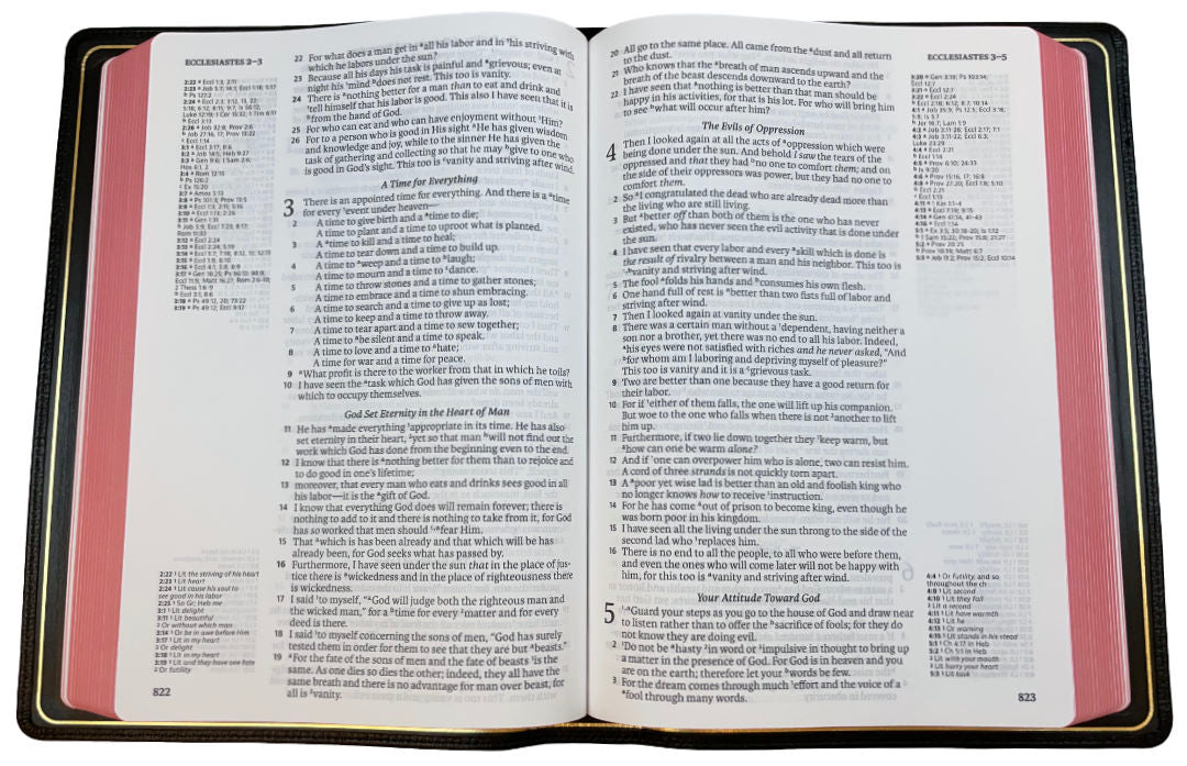 NASB Prime Side-Column Reference Bible, 1995 text