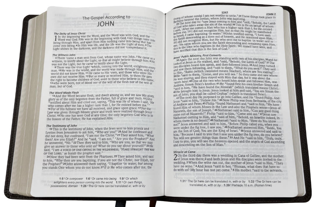 NASB Large Print Compact Bible, 1995 text