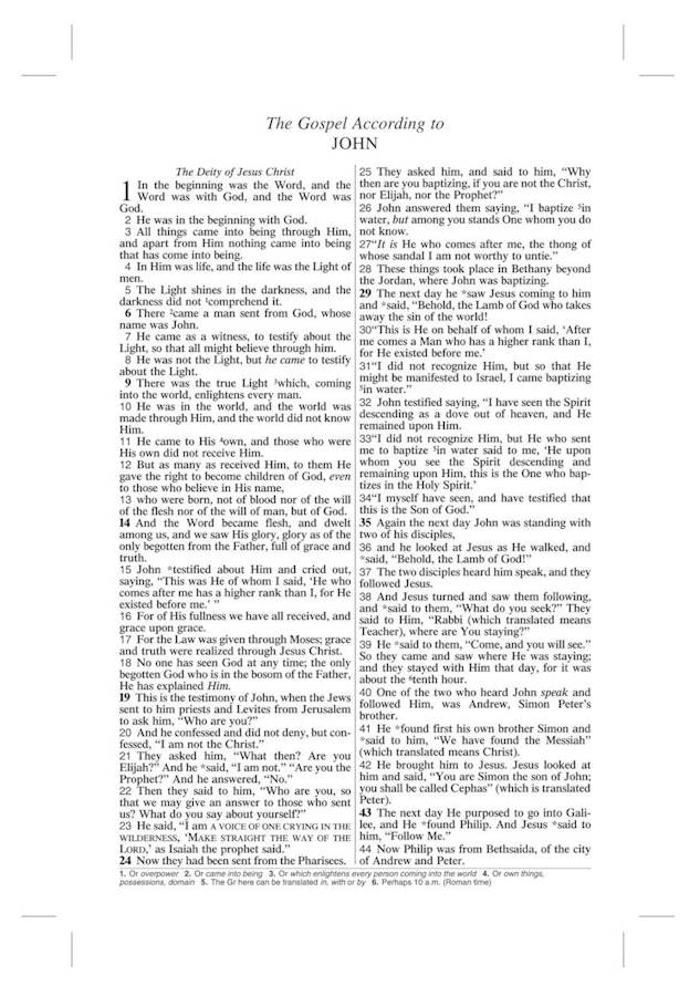 NASB Compact Text Bible, 1995 text