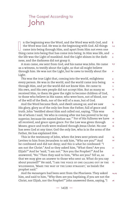 NASB 2020 Reader's Bible