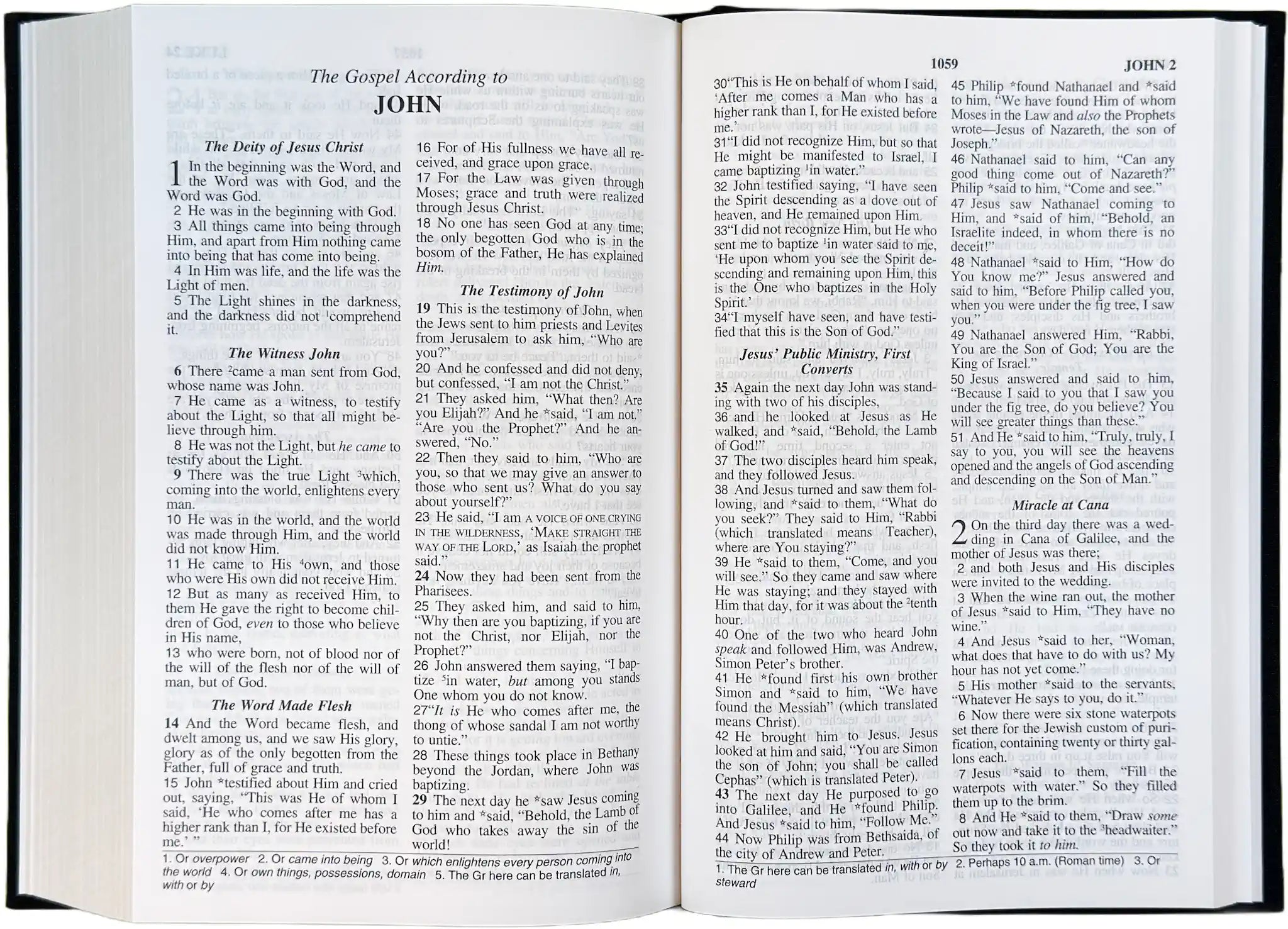 NASB 1995 Large Print Pew Bible, open interior pages