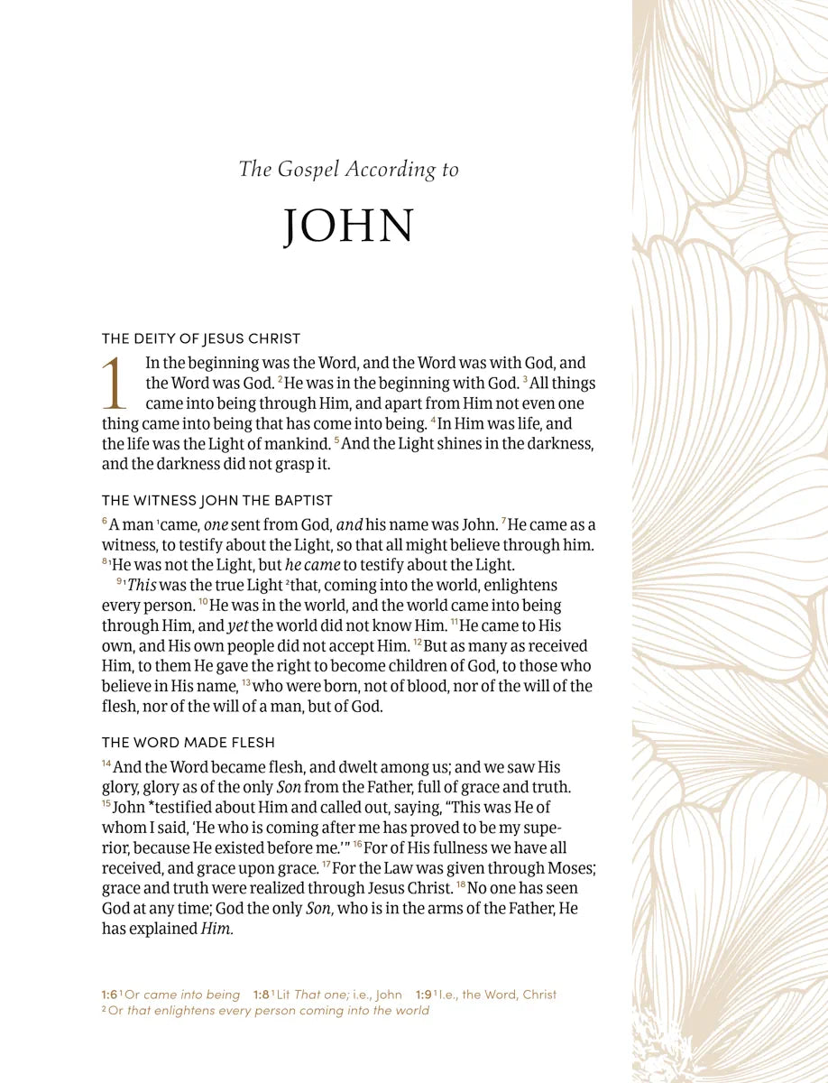 NASB 2020 Beauty of Scripture Bible, interior page sample