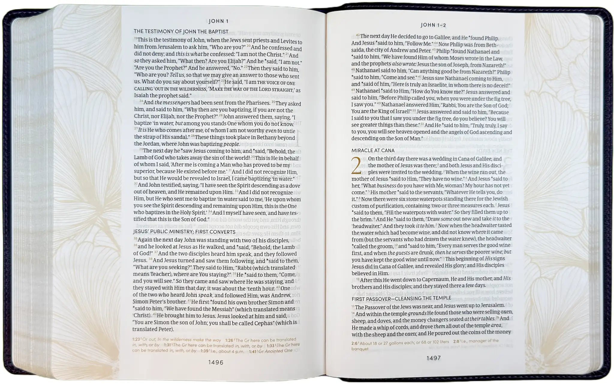 NASB 2020 Beauty of Scripture Bible, open interior pages