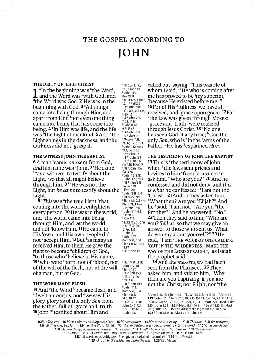 NASB 2020 Large Print Ultrathin Reference Bible, interior page sample