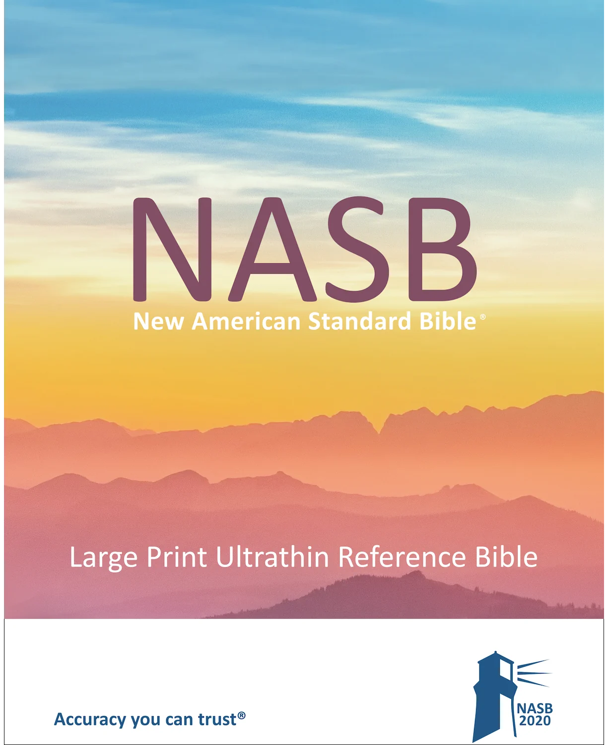 NASB 2020 Large Print Ultrathin Reference Bible, product packaging front