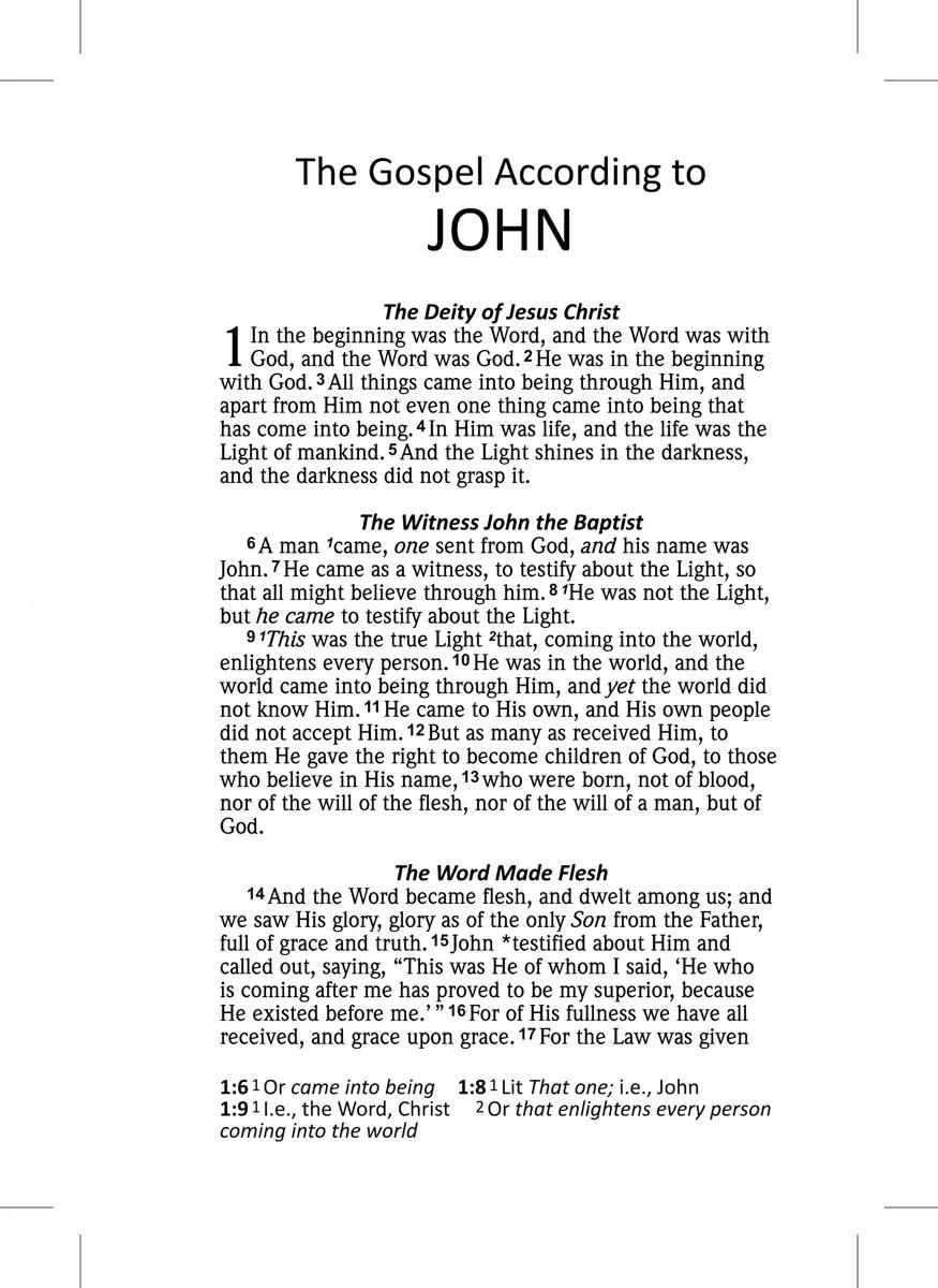 NAS 2020 New Testament with Psalms and Proverbs, interior page sample