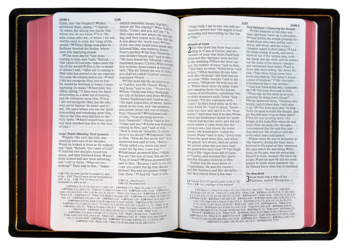 NASB 2020 Prime Reference Bible, open interior pages