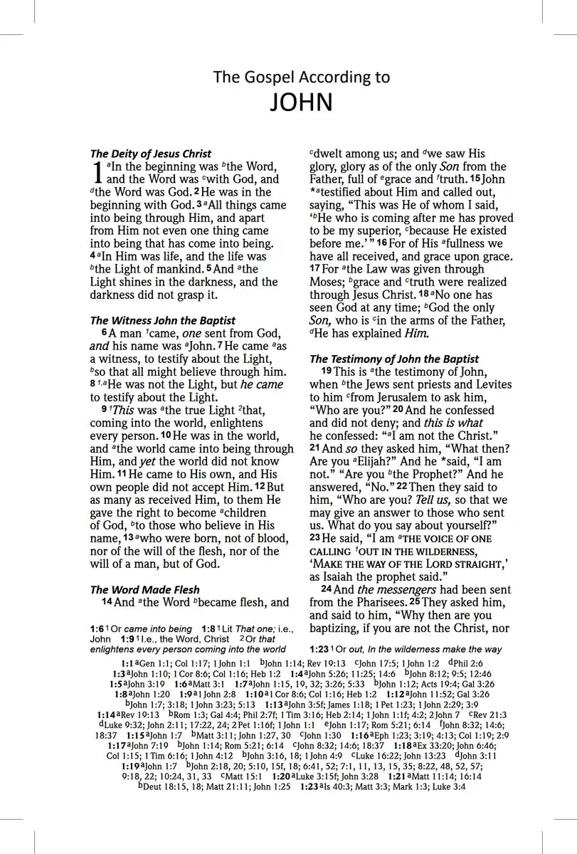 NASB 2020 Reference Bible, interior page sample