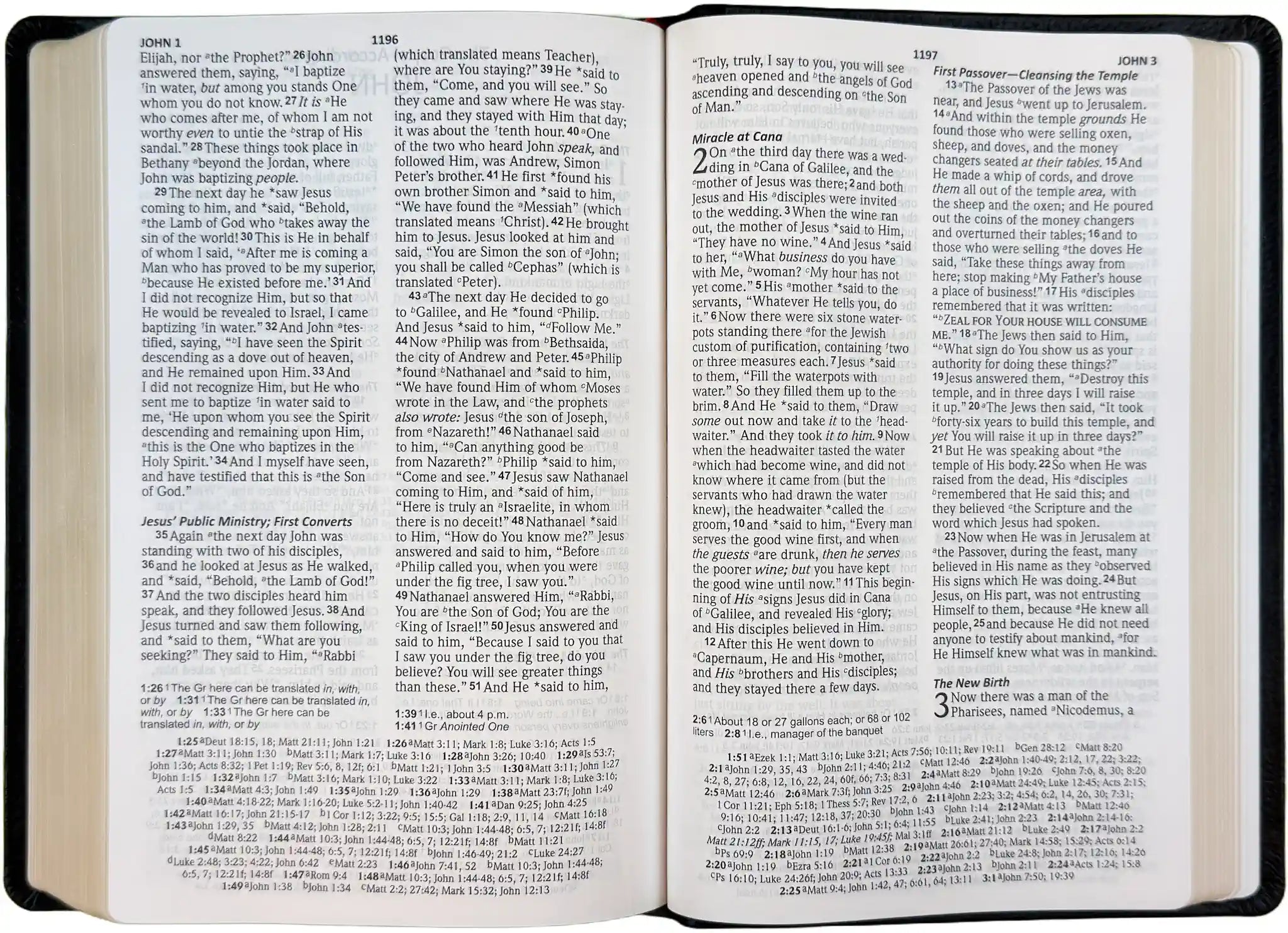 NASB 2020 Reference Bible, open interior pages