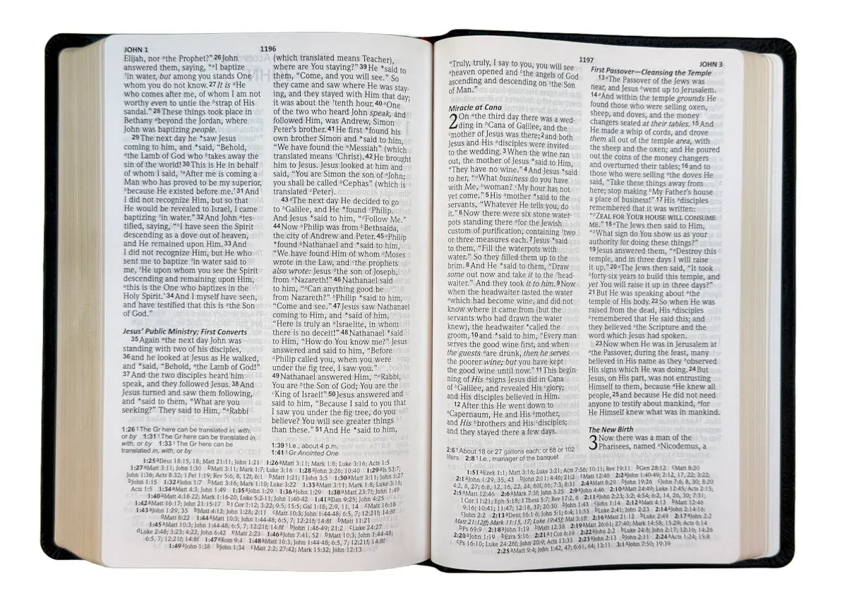 NASB 2020 Reference Bible, open interior pages