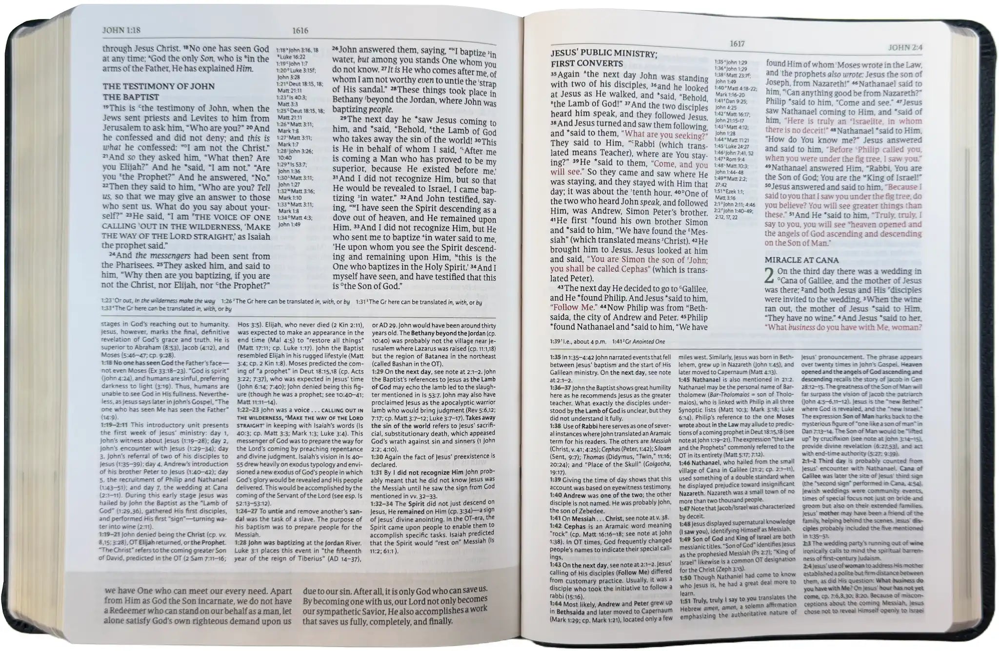 NASB 2020 Study Bible, open interior pages