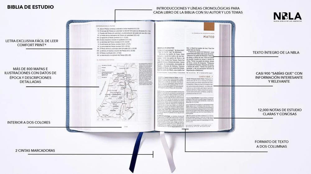 NBLA Biblia de Estudio - NBLA Study Bible