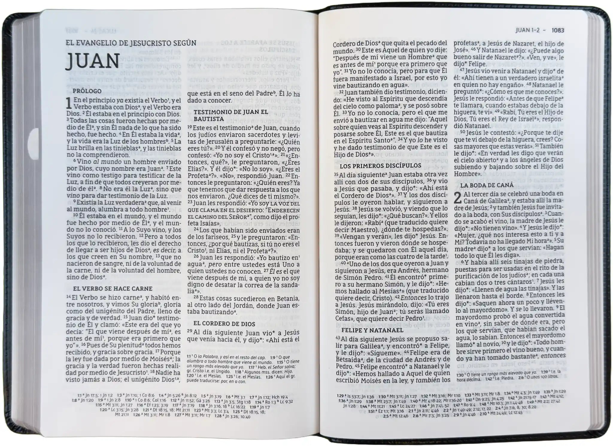 NBLA Minister's Giant Print Bible, open interior pages
