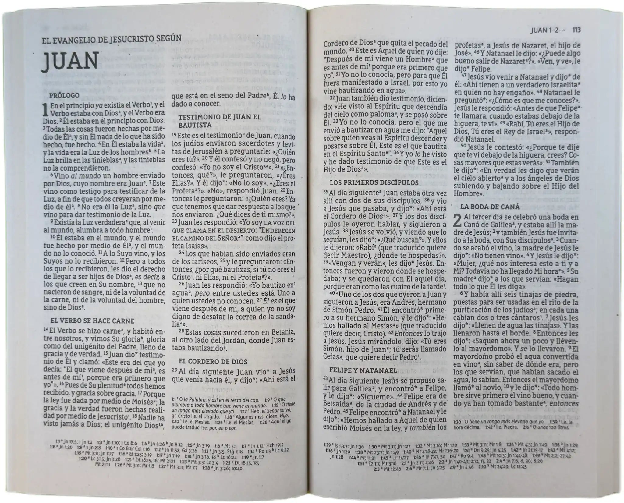 NBLA New Testament, open interior pages