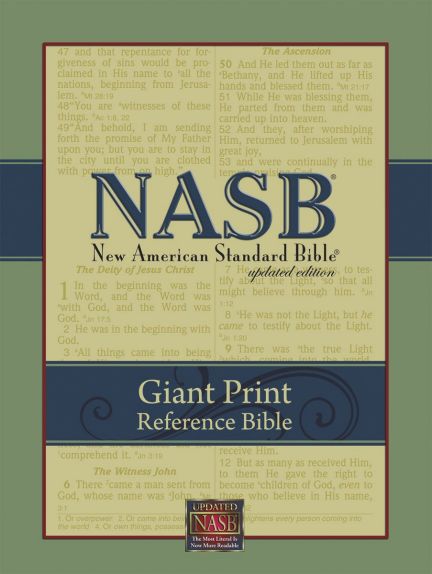 NASB Giant-Print Reference Bible, 1995 text