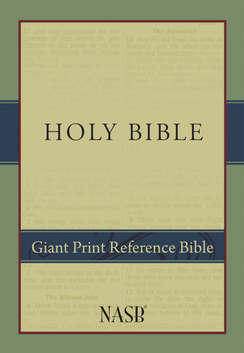 NASB Giant-Print Reference Bible, 1995 text