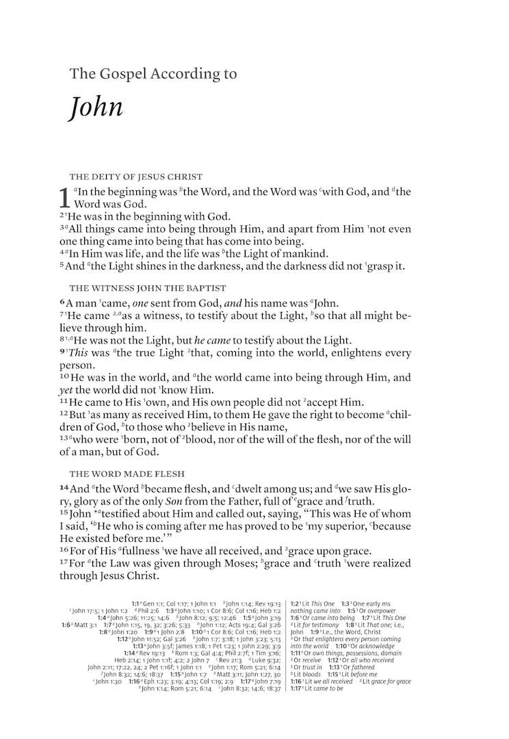 NASB 2020 Wide Margin Reference Bible