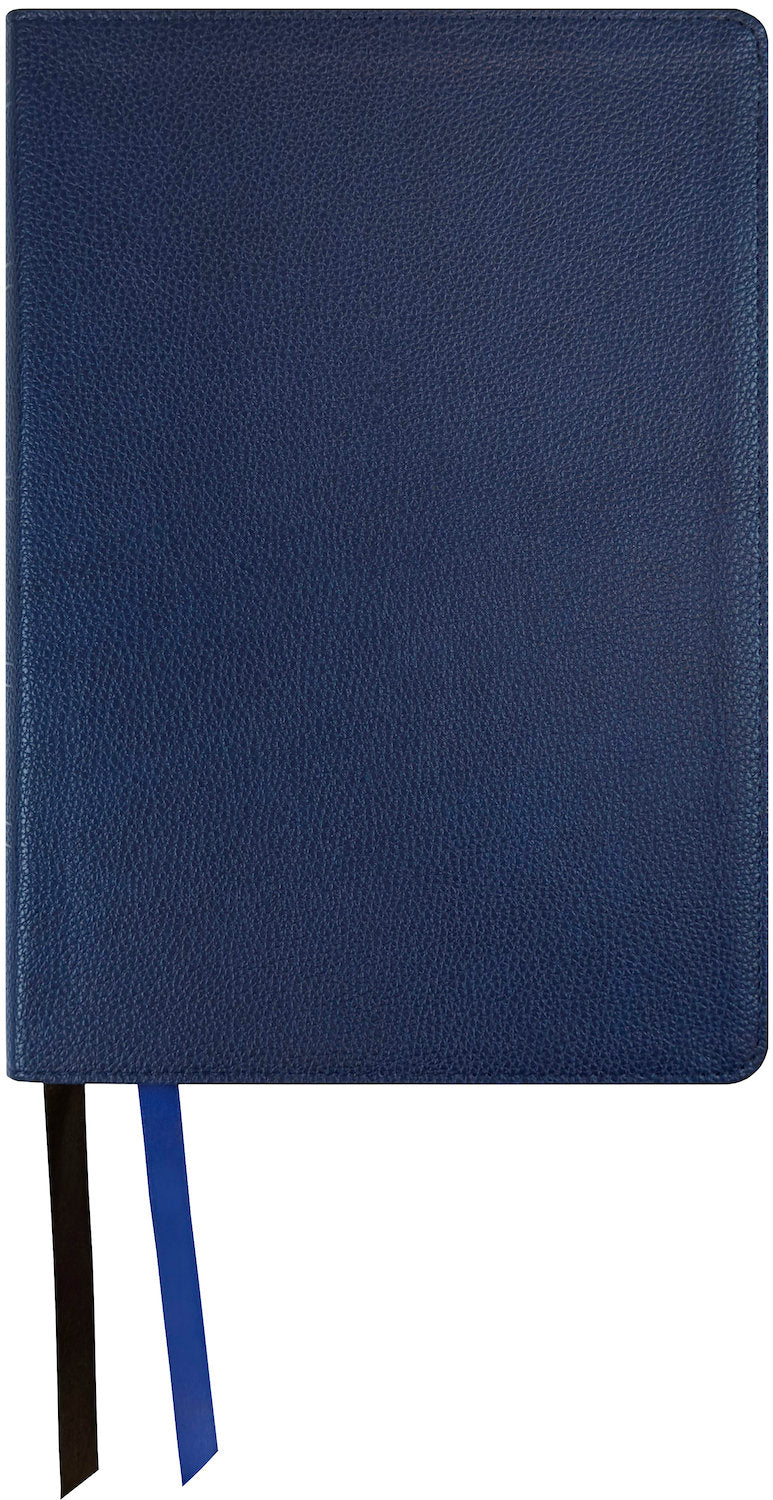 NASB 1995 Giant Print Reference Bible, blue leathertex cover with ribbon markers