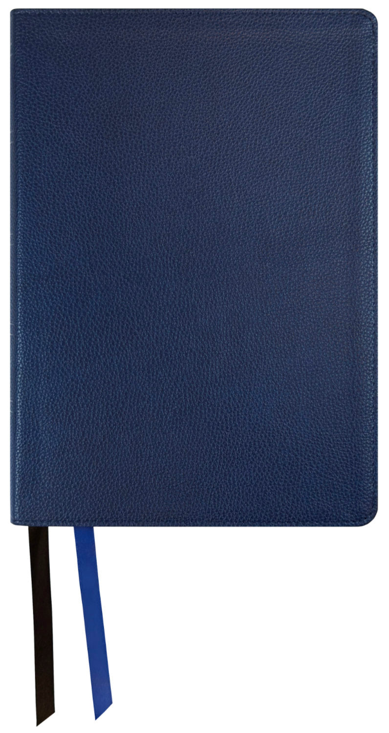 NASB 1995 Large Print Ultrathin Reference Bible, blue leathertex cover with ribbon markers