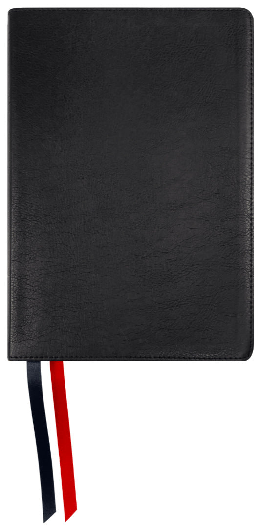 NASB 2020 Large Print Personal Size Bible, black leathertex cover with ribbon markers