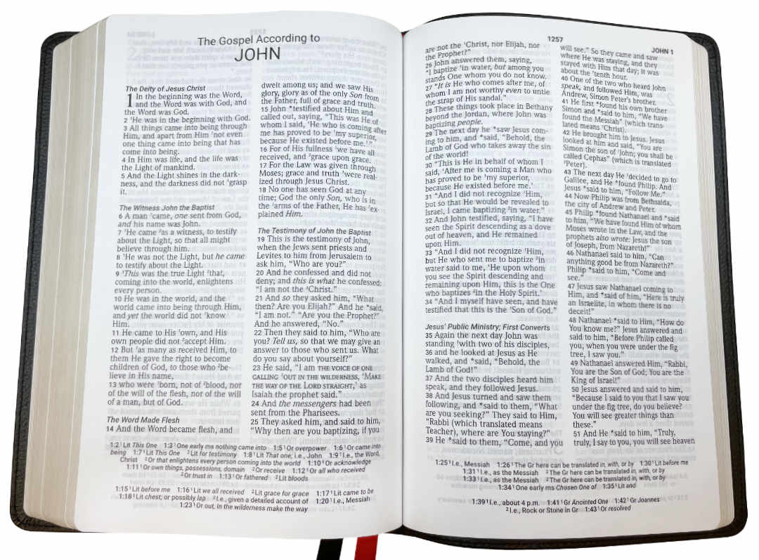 NASB 2020 Large Print Personal Size Bible with Full Translation Footnotes