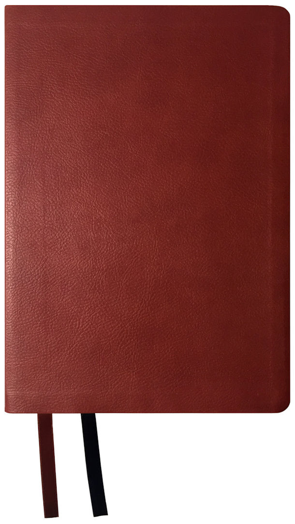 NASB 2020 Reference Bible, maroon leathertex cover with ribbon markers