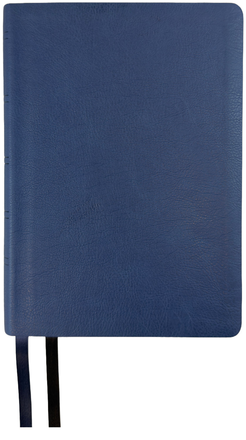 NASB 2020 Reference Bible, blue leathertex cover with ribbon markers