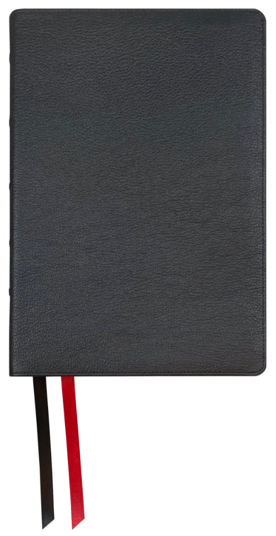 NASB 2020 Prime Large Print Ultrathin Reference Bible, black premium goatskin leather cover with ribbon markers