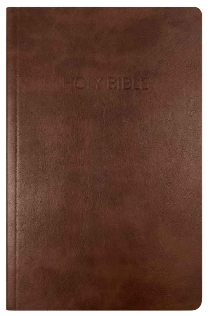 NASB 2020 Large Print Text Bible, brown leathertex cover