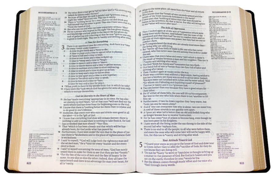 NASB Side-Column Reference Bible, 1995 text (Damaged)
