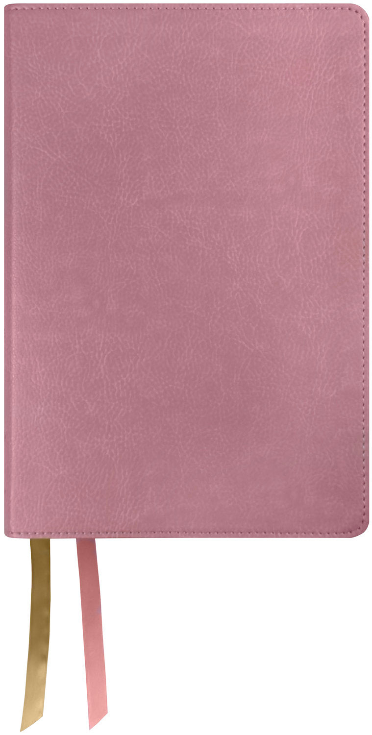Amplified Two-Tone Bible, pink leathertex cover with ribbon markers