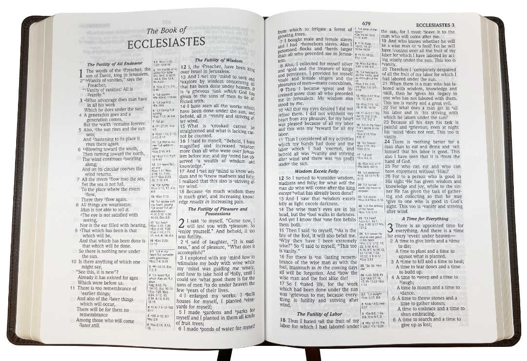 NASB Large Print Ultrathin Reference Bible, 1995 text