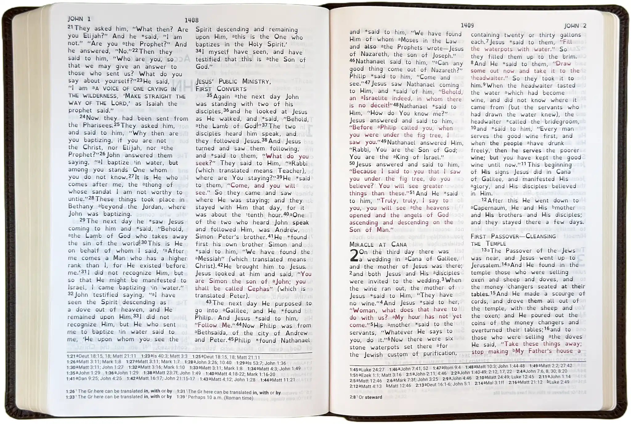 NASB 1995 Dyslexia Friendly Bible, open interior pages