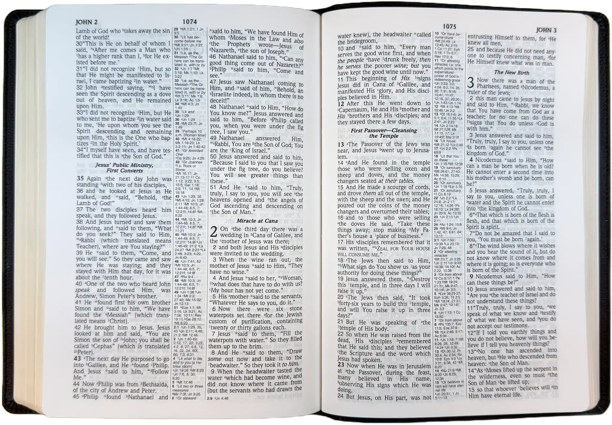 NASB 1995 Large Print Ultrathin Reference Bible, open interior pages