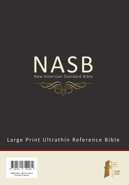 NASB 1995 Prime Large Print Ultrathin Reference Bible, product packaging front
