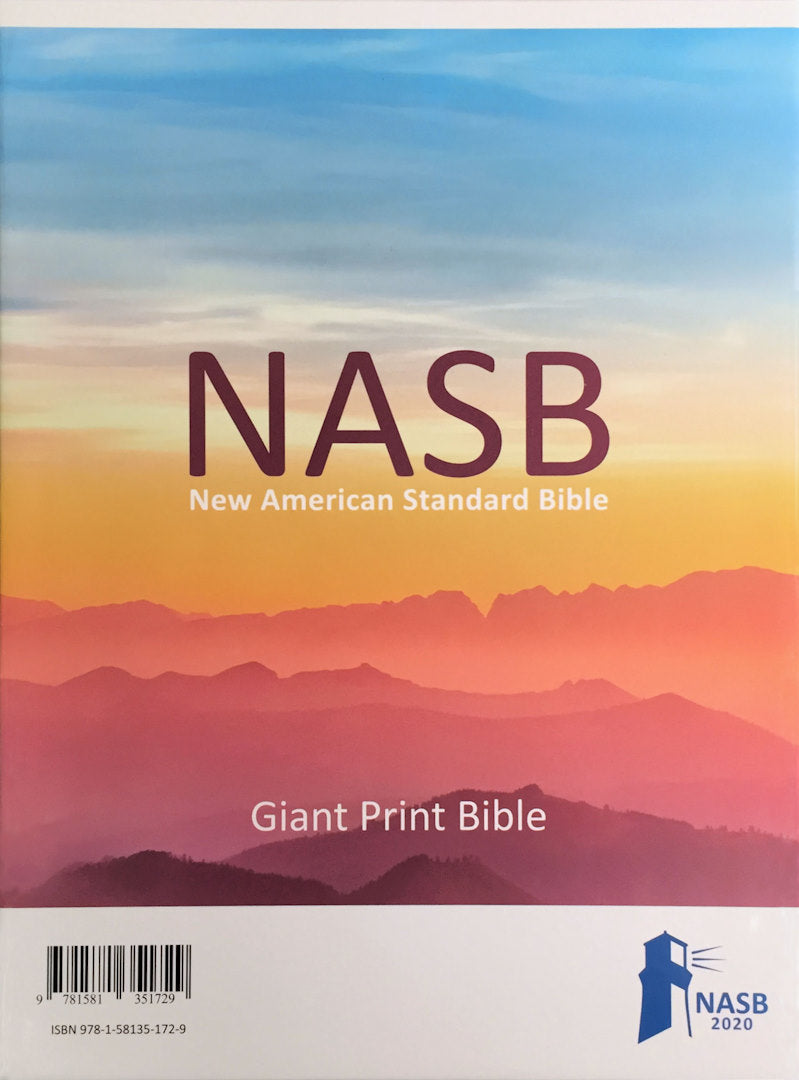 NASB 2020 Giant Print Text Bible, product packaging front