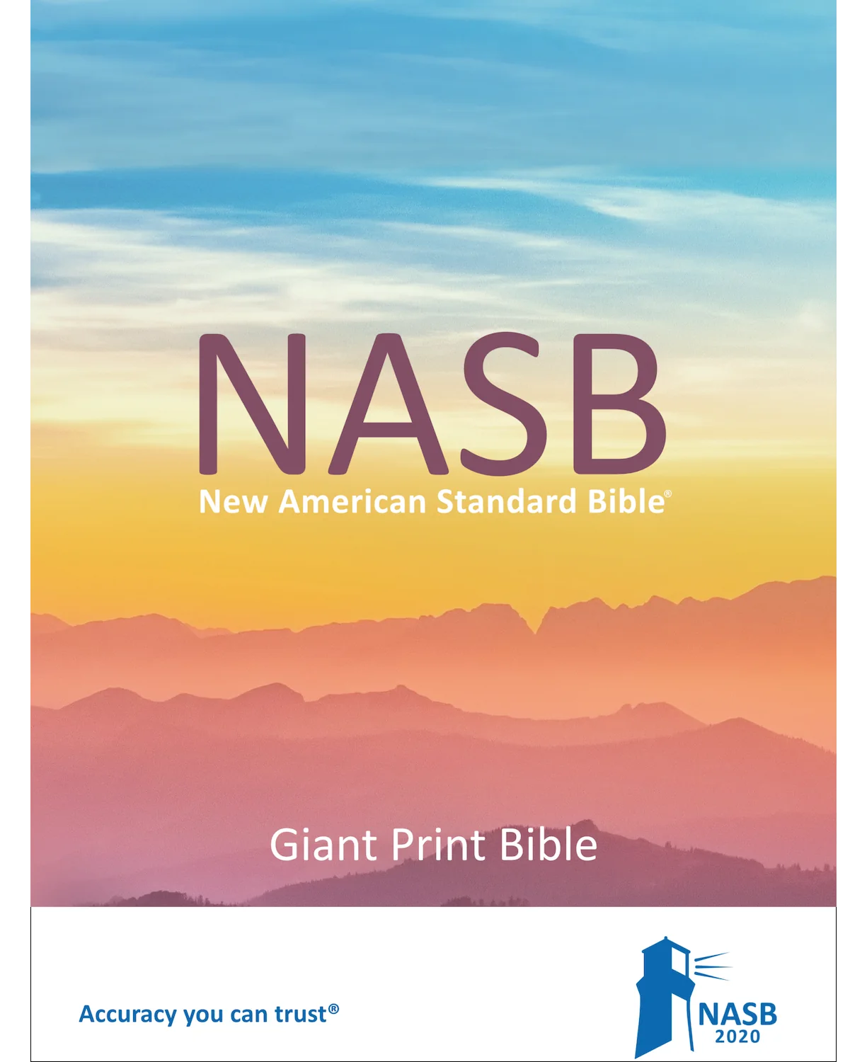 NASB 2020 Giant Print Text Bible, product packaging front