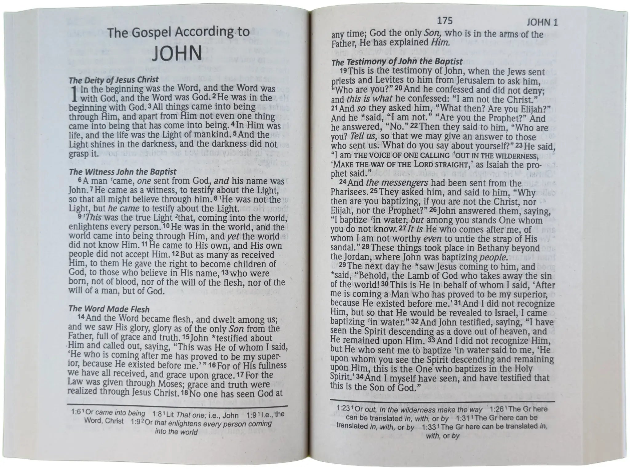 NAS 2020 Jesus Saves New Testament, open interior pages