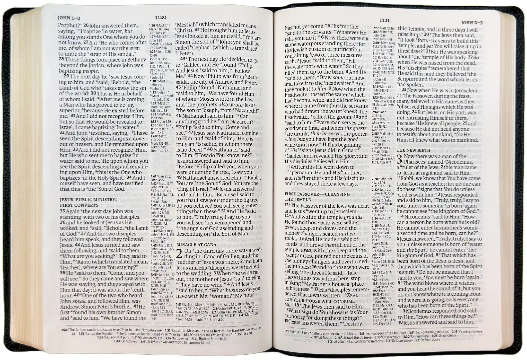 NASB 2020 Large Print Ultrathin Reference Bible, open interior pages