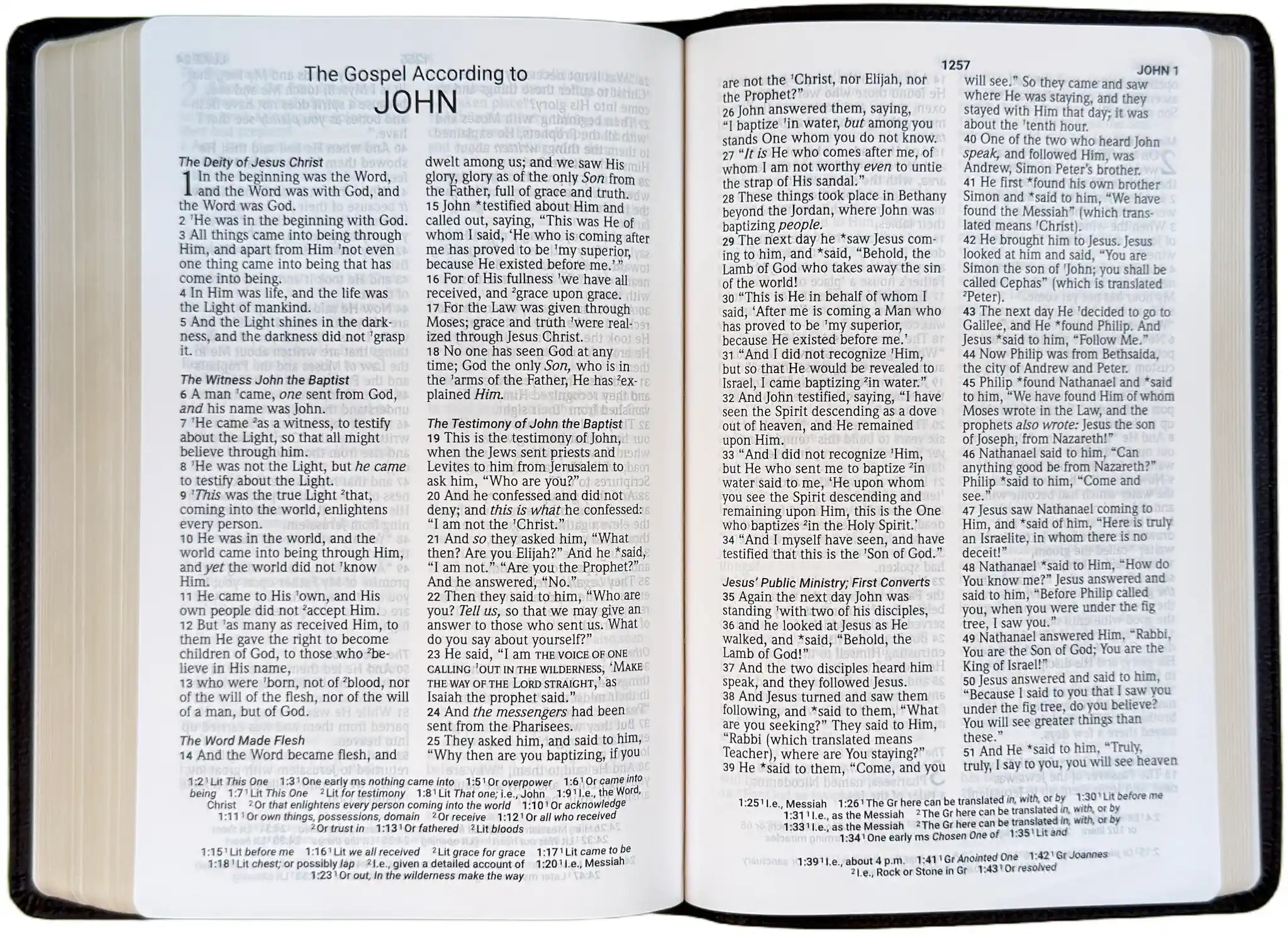 NASB 2020 Large Print Personal Size Bible, open interior pages