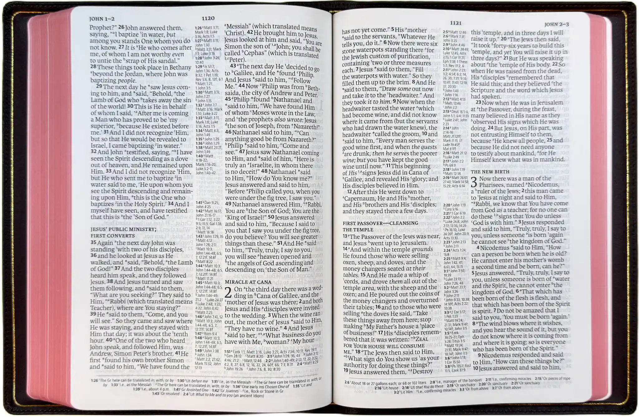 NASB 2020 Prime Large Print Ultrathin Reference Bible, open interior pages