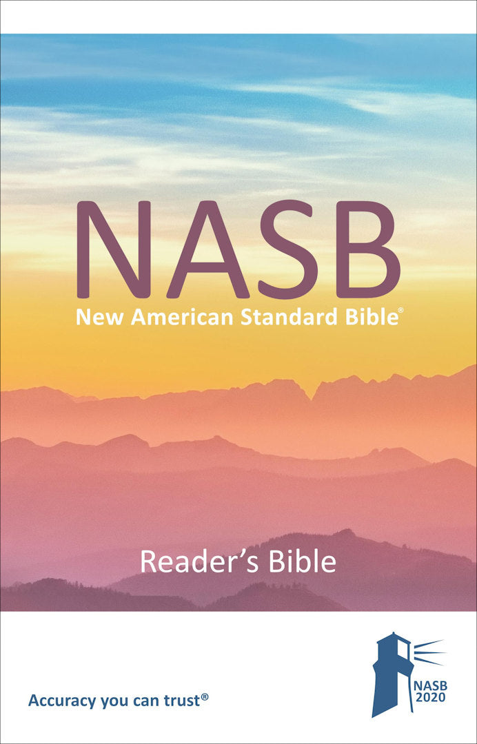 NASB 2020 Reader's Bible, product packaging front