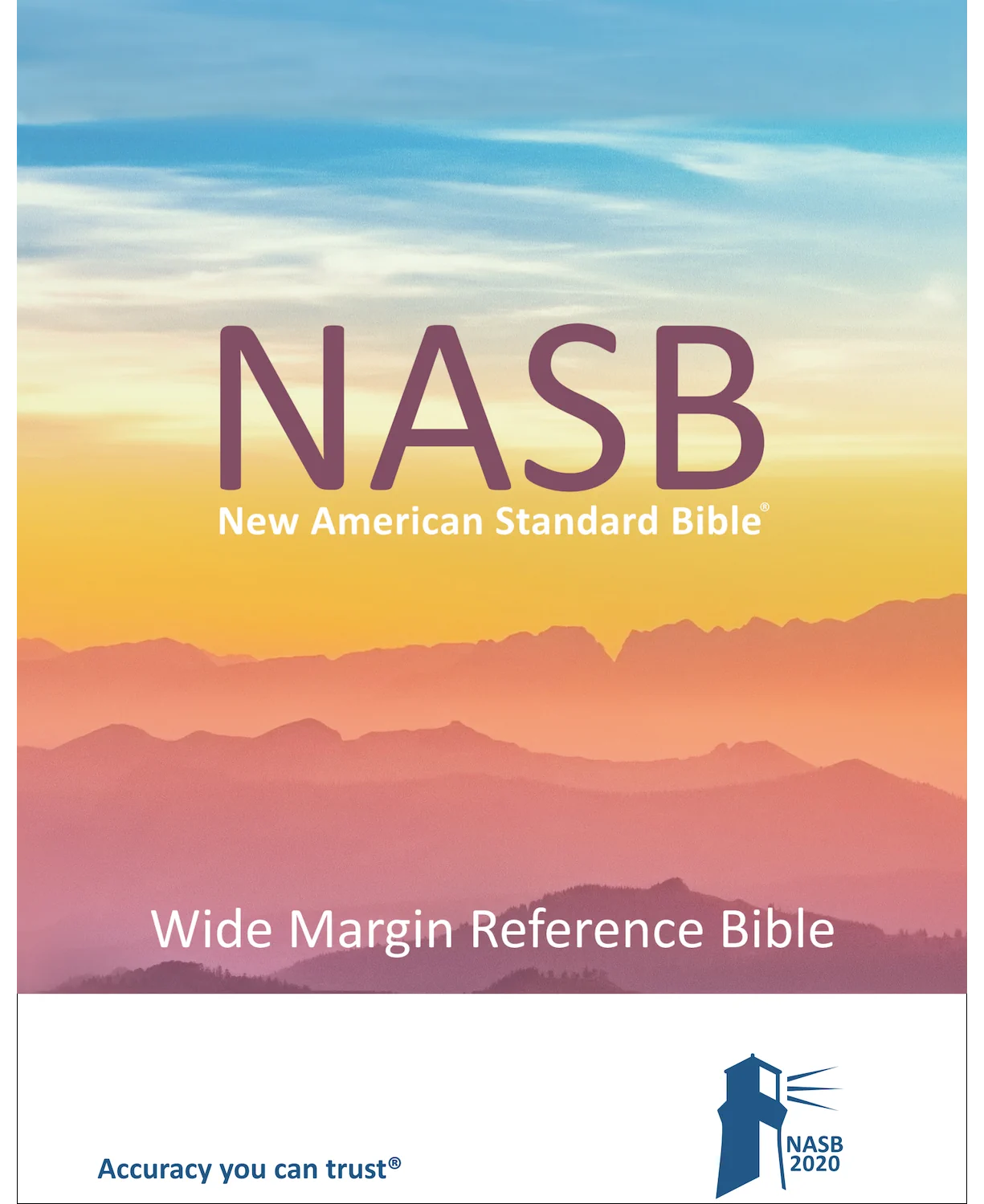 NASB 2020 Wide Margin Reference Bible, product packaging front