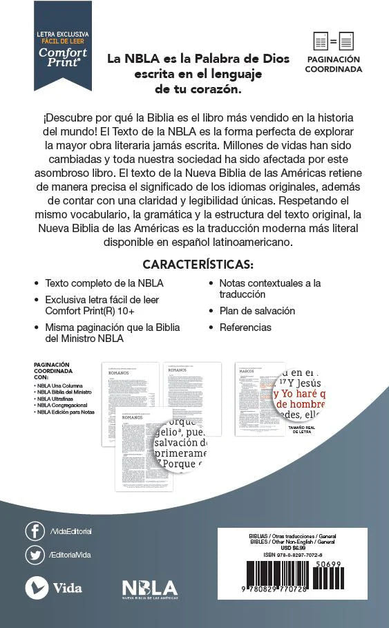 NBLA Letra Grande Edición Económica - NBLA Large Print Outreach Bible