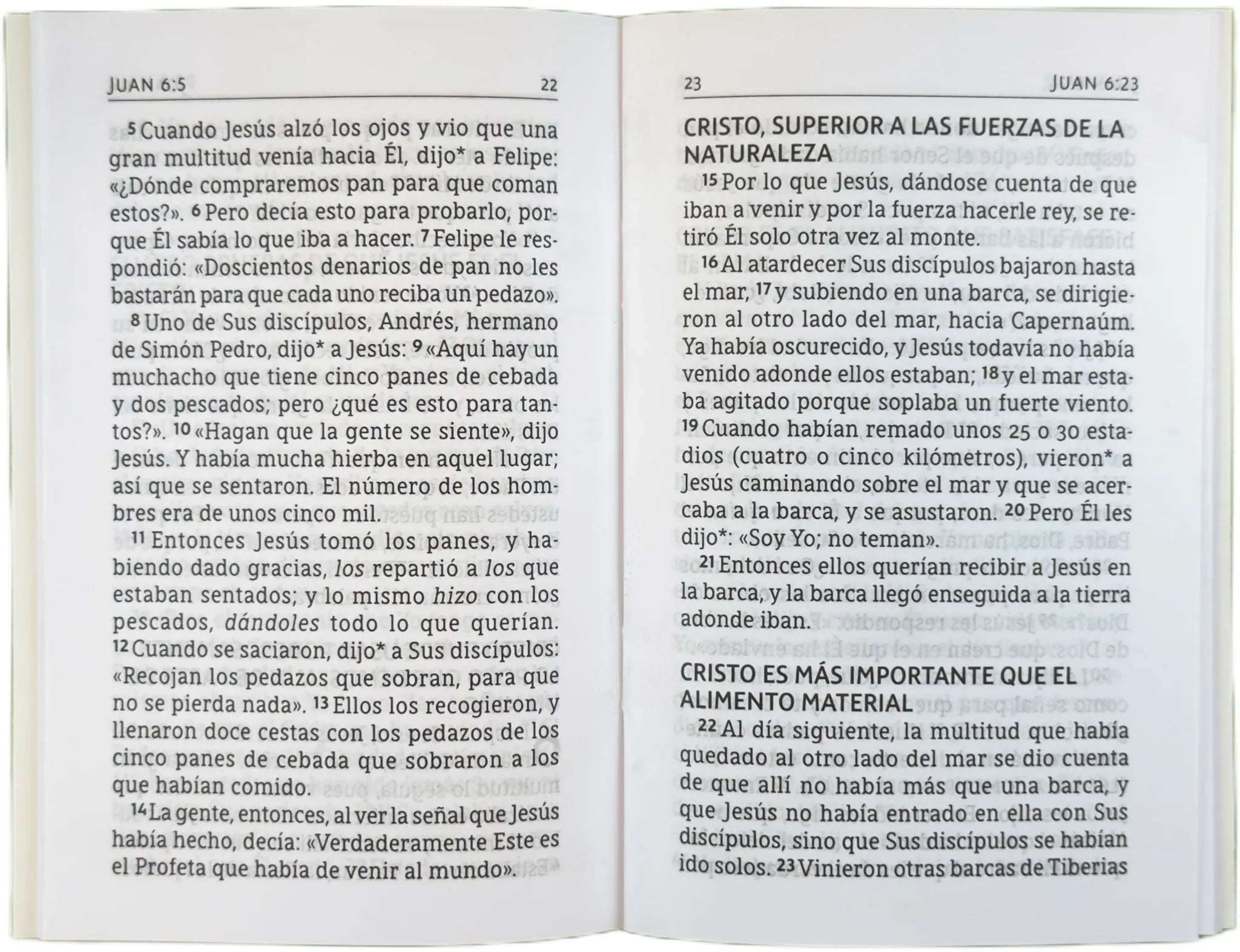 NBLA Gospel of John, open interior pages
